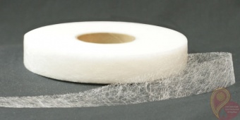 Лента нитепрошивная с усилением 15 мм (рулон-141 м) белая фото